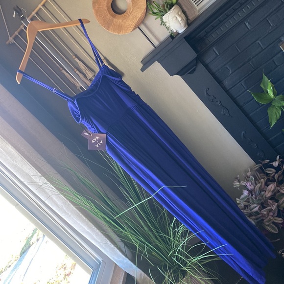 Ava & ViV purplish blue jumper with pockets adjustable straps - Picture 13 of 16